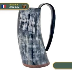 Grande Chope De Bière En Corne De Boeuf
