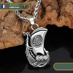 Collier Vaknut Drakkar | Argent 7 Collier Vaknut Drakkar | Argent -Viking Soldes Magasin Hb450d4e56ae0413ea1513daca57513383