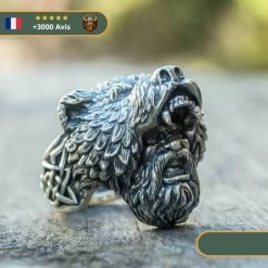 Chevalière Guerrier Ours | Argent -Viking Soldes Magasin Hc2300f94ba7a406da0969076fd192e05A 600px