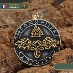 Collier Olaf Valknut | Argent -Viking Soldes Magasin Hc5c065b6b36d4a00aee8c999ace103b2A