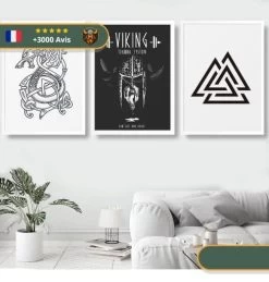 Tableau Triangle Viking | Noir Et Blanc -Viking Soldes Magasin Hd03c168452cd464a98a1ff00d123b9d6H 1 removebg preview 600px
