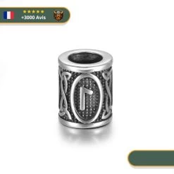 Perle En Acier Rune Laguz