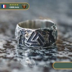 Anneau Viking Valknut Brut | Argent -Viking Soldes Magasin Heab8510d3d184254a048a677385f42beo 600px