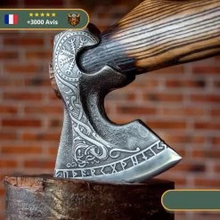 Hache Viking Aegishjalmur -Viking Soldes Magasin Lame Hache Aegishjalmur