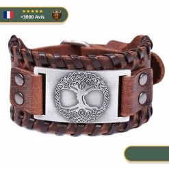 Manchette Viking </br> Arbre De Vie -Viking Soldes Magasin Manchette Viking Arbre de vie argent