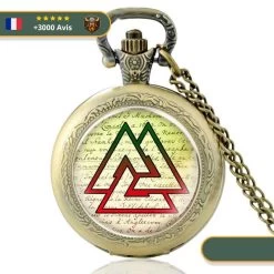 Montre à Gousset Viking Trinité -Viking Soldes Magasin Montre a Gousset Viking Trinite or