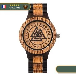 Montre Bois Valknut | Marron