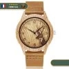 Montre Tête De Cerf Bois | Marron Clair