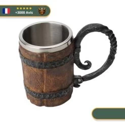 Mug Viking <br> En Bois