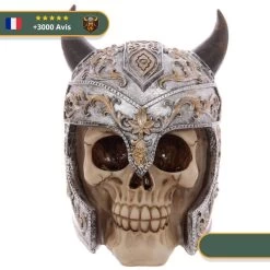 Statue Viking Crâne De Guerrier