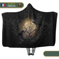 Plaid Arbre Maudit | Noir Et Or