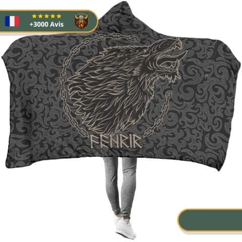 Plaid Loup Fenrir | Gris 1 Plaid Loup Fenrir | Gris