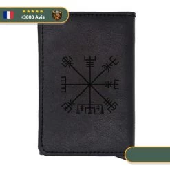Portefeuille Viking Vegvisir -Viking Soldes Magasin Portefeuille Viking Vegvisir noir