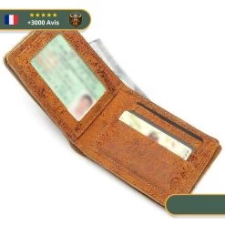 Portefeuille Viking Vintage -Viking Soldes Magasin Portefeuille Viking Vintage ouvert