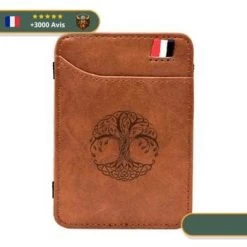 Portefeuille Arbre De Vie | Marron