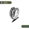 Bague Viking Runes Et Serpent Jormungand