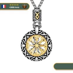Collier Viking Soleil Vegvisir