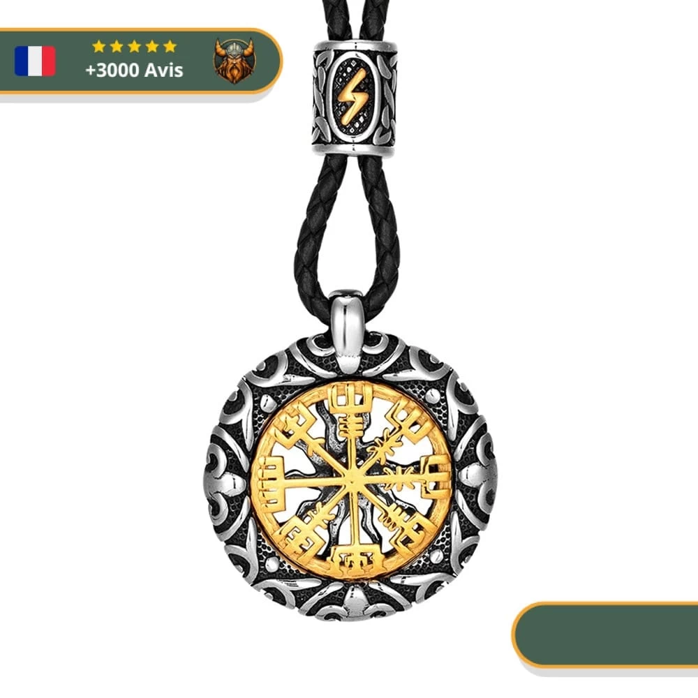 Collier Viking Soleil Vegvisir 2 Collier Viking Soleil Vegvisir – Image 2