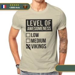 T-shirt Viking Niveau Viking -Viking Soldes Magasin S83d37d00cf4b47dc99486ef1a32ed0feU
