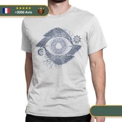 T-shirt Viking Œil D'Odin -Viking Soldes Magasin SKU Viking Odin s Eye Valhalla T Shirt Men 100 Cotton Casual T Shirt O Neck Tees 15