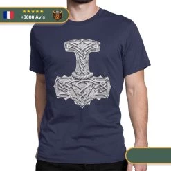 T-shirt Viking Marteau De Thor -Viking Soldes Magasin SKU Viking Thor s Hammer Valhalla Men T Shirt Creative Tees Short Sleeve O Neck T Shirts 17