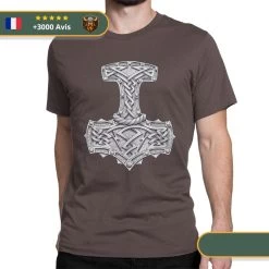 T-shirt Viking Marteau De Thor -Viking Soldes Magasin SKU Viking Thor s Hammer Valhalla Men T Shirt Creative Tees Short Sleeve O Neck T Shirts 3