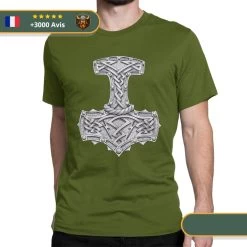 T-shirt Viking Marteau De Thor -Viking Soldes Magasin SKU Viking Thor s Hammer Valhalla Men T Shirt Creative Tees Short Sleeve O Neck T Shirts 6