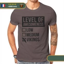 T-shirt Viking Niveau Viking -Viking Soldes Magasin Sa3b8697350fe487291e230176b3aac5fY