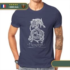 T-shirt Viking Loup Fenrir -Viking Soldes Magasin Sd5ee05897c9e4923bf54781bb6ba4a43m