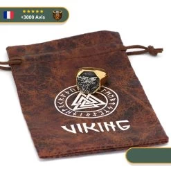 Bague Viking Gravure Loup -Viking Soldes Magasin Sf082eb890cb349ceaf0c43617609bdc7f