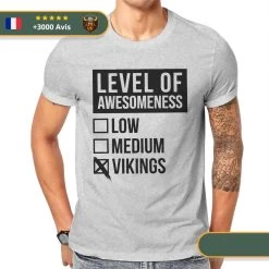 T-shirt Viking Niveau Viking -Viking Soldes Magasin Sf12f95012fa44cdeab48446b3bac8652S