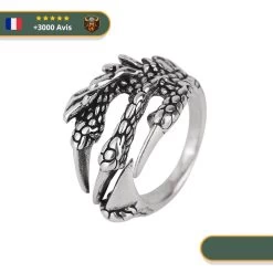 Bague Viking Griffes Du Serpent Jormungand