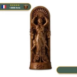 Statue Déesse Viking Cheval | Or