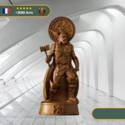 Statue Guerrier Viking | Or -Viking Soldes Magasin Statue Viking9 removebg preview 600px