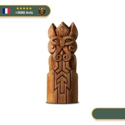 Statuette Viking En Bois - Tyr