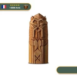 Statuette Viking En Bois - Borr