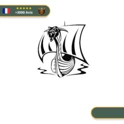 Stickers Drakkar | Noir Et Blanc