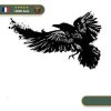 Stickers Corbeau Viking | Noir Et Blanc