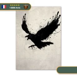 Tableau Viking Corbeau D'Odin