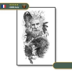 Tableau Viking Corbeau | Noir Et Blanc -Viking Soldes Magasin Tableau VIking 2 c2ca835f 779b 47d5 93e5 b0d83b2f3c95