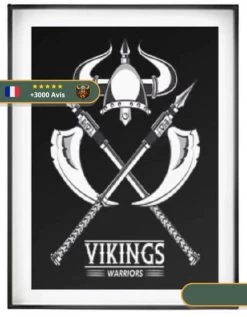 Tableau Viking Warrior | Noir Et Blanc -Viking Soldes Magasin Tableau Viking 5 406e62c7 73e2 4a2c 9770 762d1a0574c5