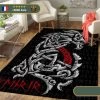 Tapis Viking Dragon | Noir Et Rouge
