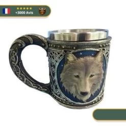 Mug Royal Tête De Loup | Bleu