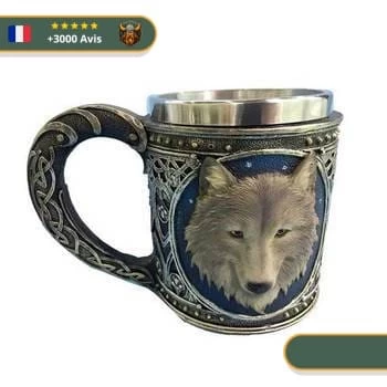 Mug Royal Tête De Loup | Bleu 1 Mug Royal Tête De Loup | Bleu
