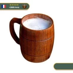 Tasse En Bois Nordique | Marron