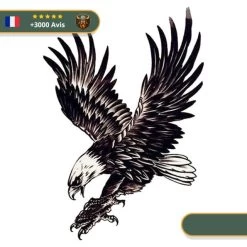 Tatouage Temporaire Viking<br> Aigle Hræsvelg