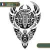 Tatouage Temporaire Viking<br> Ailes D'Aigle Scandinave (Tribal)