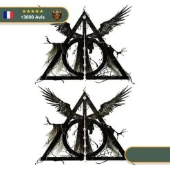 Tatouage Temporaire Viking<br> Ange De La Mort Et Ses Reliques