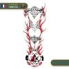 Tatouage Temporaire Viking<br> Corps De Sacrifiée (Tribal)