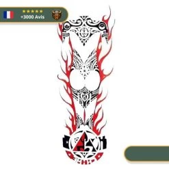 Tatouage Temporaire Viking<br> Corps De Sacrifiée (Tribal)